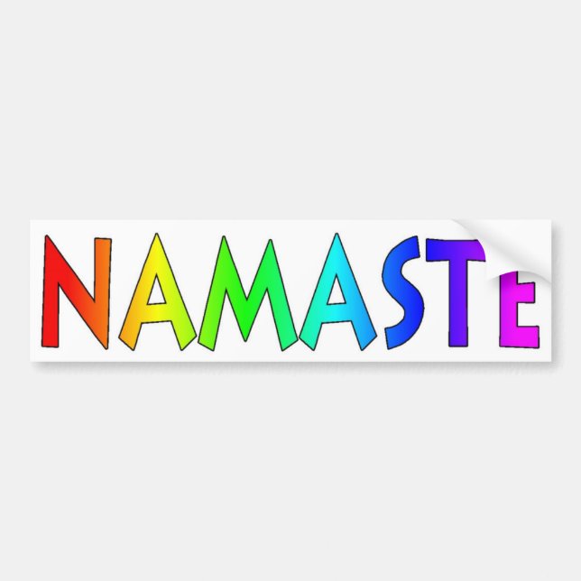 Namaste stötfångare bildekal (Framsidan)