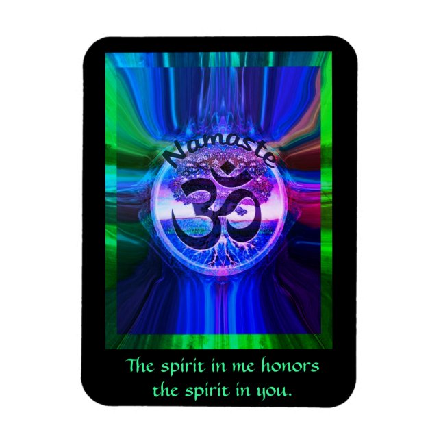 Namaste symbol magnet (Vertikal)