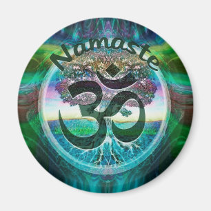 Namaste symbol magnet