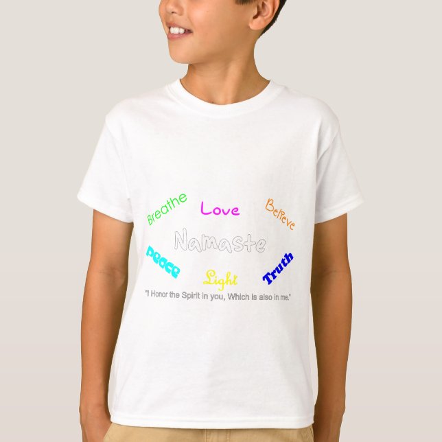 namaste t-shirt (Framsida)