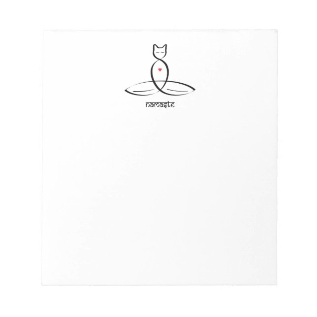 Namaste - texten från Sanskrit stil. Anteckningsblock (Framsida)