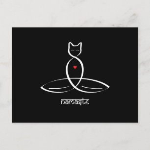 Namaste - texten från Sanskrit stil. Vykort