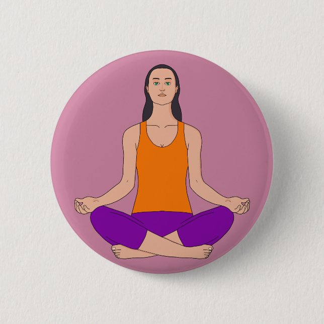 Namaste utandning Yoga Knapp (Framsida)