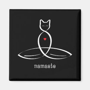 Namaste - utsmyckad stiltext magnet
