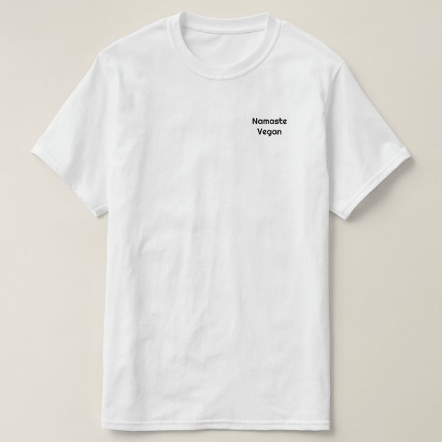 Namaste Vegan T Shirt (Design framsida)