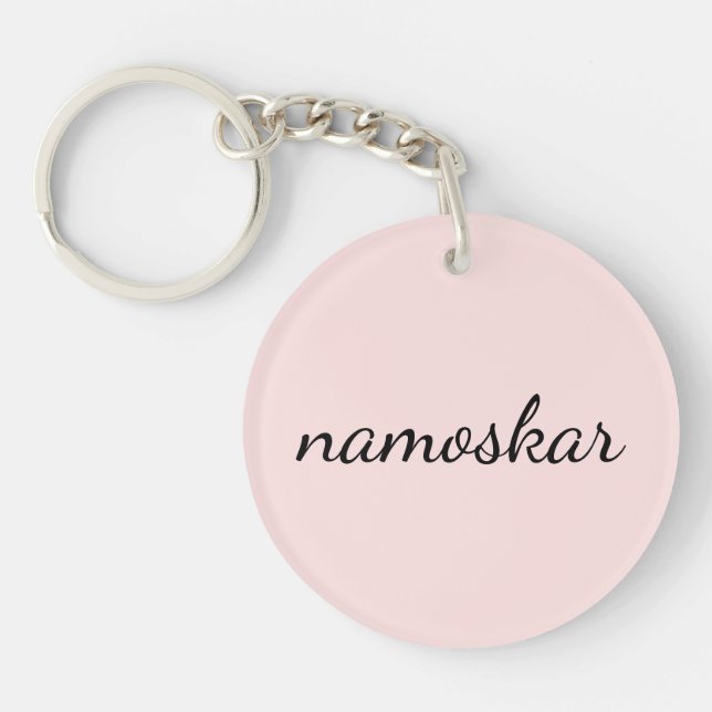 Namaste Vibes | Peachy Pink Yoga Meditation Design (Framsidan)