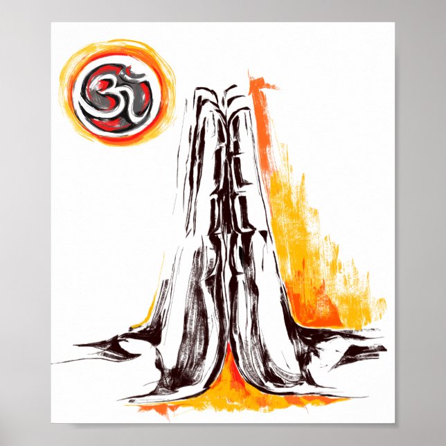 Namaste, vikt handställning poster (Framsidan)