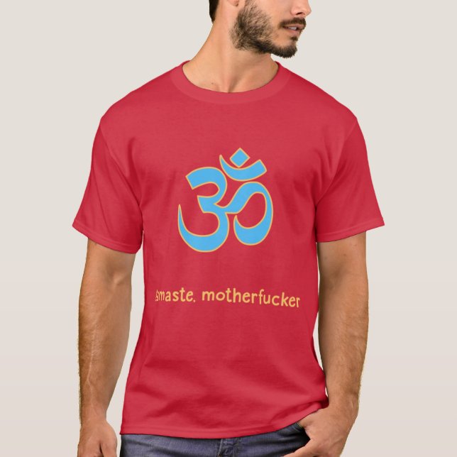 Namaste vintagevänner t shirt (Framsida)
