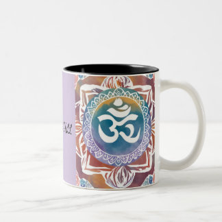 NAMASTE Y'ALL OHM RETRO VIBES Två-Tonad MUGG