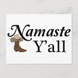 Namaste Y'all Vykort