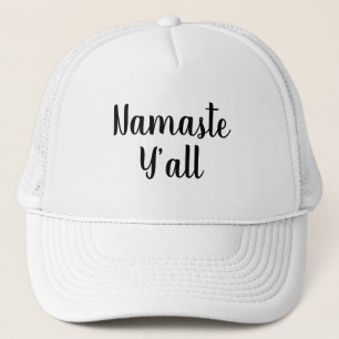 Namaste Y'all Yoga Typography Keps