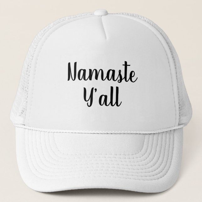 Namaste Y'all Yoga Typography Keps (Framsida)