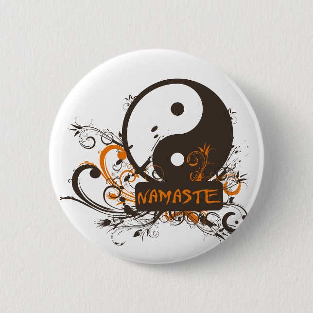 Namaste Yin Yang Knapp (Framsida)