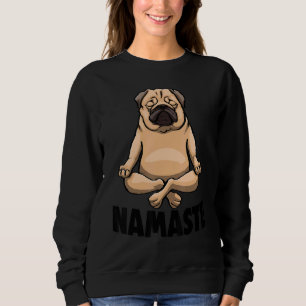 Namaste Yoga Animal Pug Hund Tees Women T Shirt