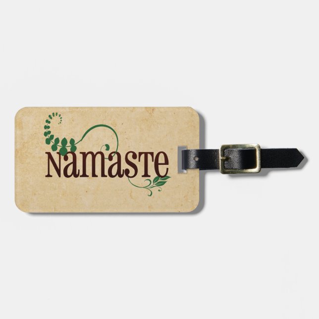 Namaste Yoga Bagagebricka (Horisontell Framsida)