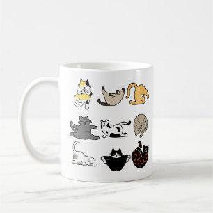 Namaste Yoga Cat Poses Kaffemugg