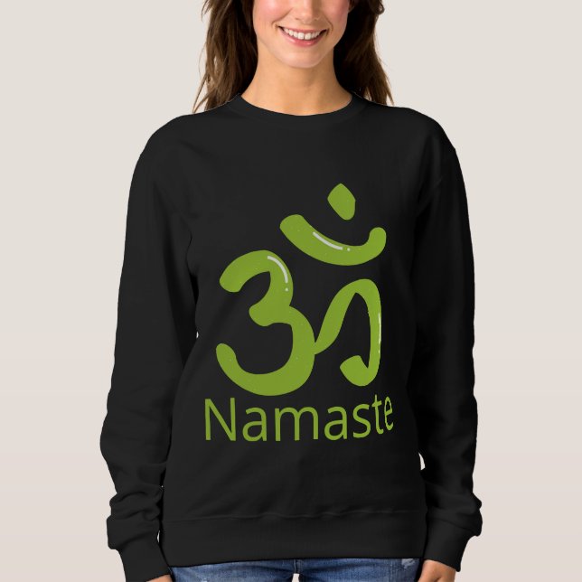 Namaste Yoga Design T Shirt (Framsida)