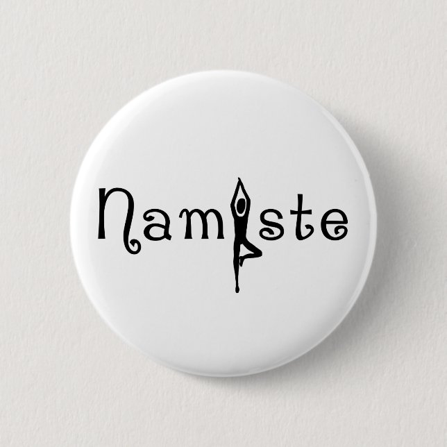 Namaste Yoga knäppas Knapp (Framsida)