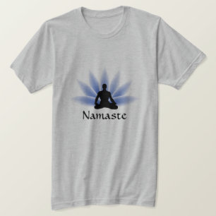 Namaste Yoga Lotus Man Anpassningsbar T-shirt