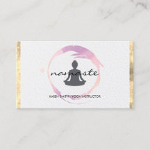 Namaste Yoga Lotus Position Guld Trim Grunge
