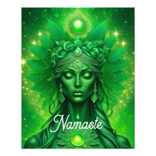 Namaste, Yoga, Meditation, fred, respekt Fototryck