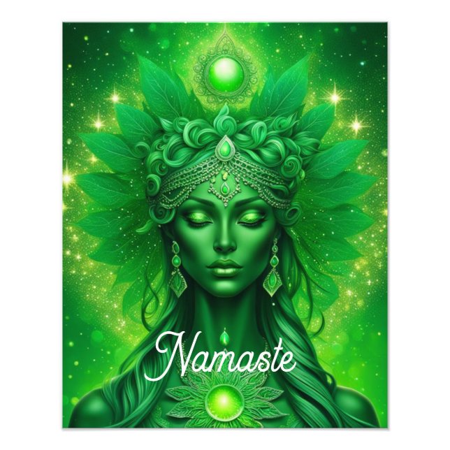 Namaste, Yoga, Meditation, fred, respekt Fototryck (Framsidan)