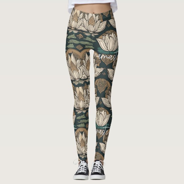 Namaste, Yoga, Meditation, fred, respekt Leggings (Framsida)