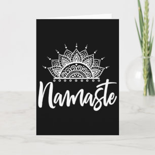 Namaste Yoga Meditation Övning Yoga Present Kort