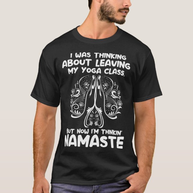 Namaste Yoga Meditation T Shirt (Framsida)