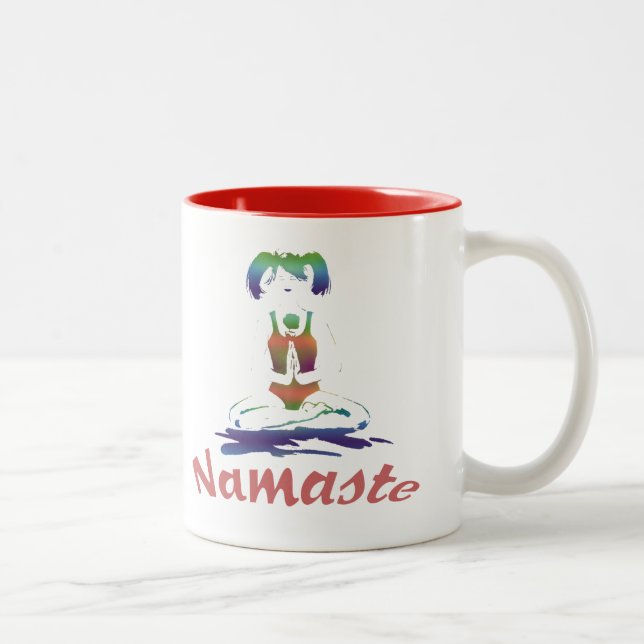 Namaste-Yoga Mugg med Zen-citat. (Höger)