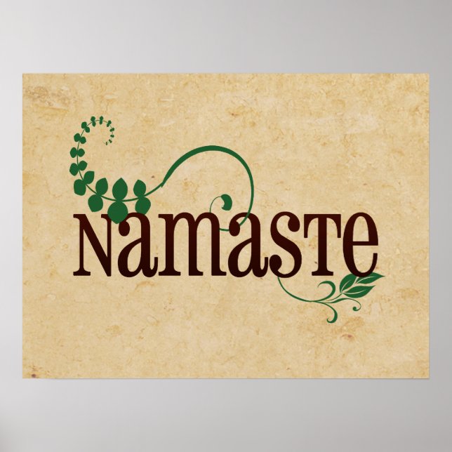 Namaste Yoga Poster (Framsidan)