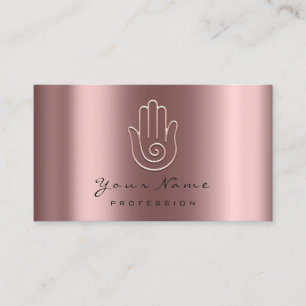 Namaste Yoga räcker det rosa guld- Tidsbeställning Kort