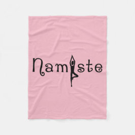 Namaste Yoga Silhouette Fleecefilt