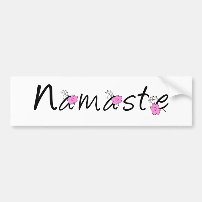 Namaste Yoga Sticker Bildekal (Framsidan)