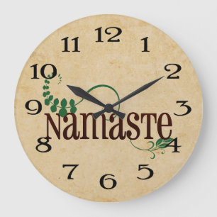 Namaste Yoga Stor Klocka