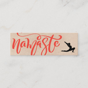 Namaste Yoga Stretch Mini Visitkort