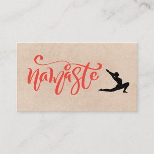 Namaste Yoga Stretch Visitkort