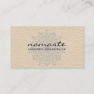 Namaste Yoga Tribal Mönster Visitkort