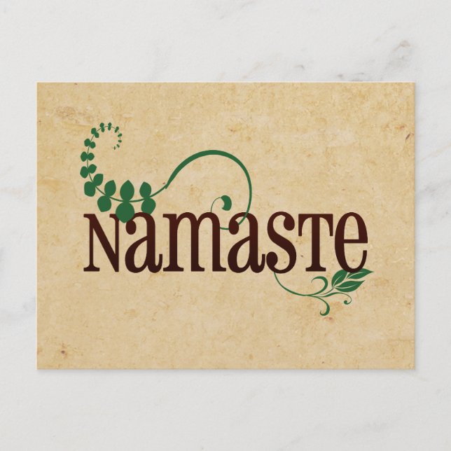 Namaste Yoga Vykort (Framsida)