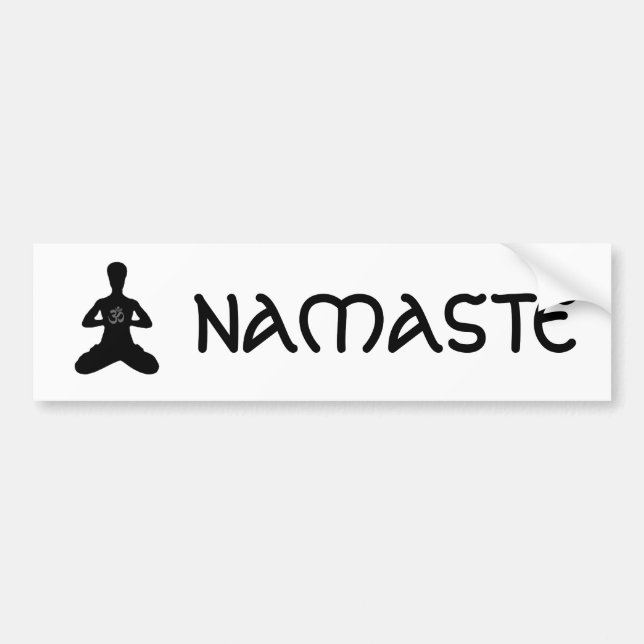 NAMASTE yogaklistermärke Bildekal (Framsidan)