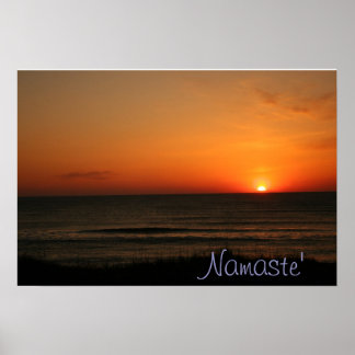 Namaste'Beach Sunrise poster