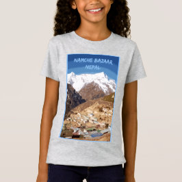 Namche Bazaar och bergsutsikt, Nepal T Shirt