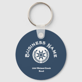 Name and Logo Nautical Nyckelring