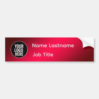 Name Job Title Sticker Bildekal