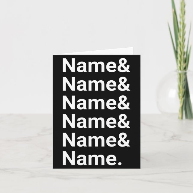 Name List Funny Women Men D Text  Kort (Framsida)