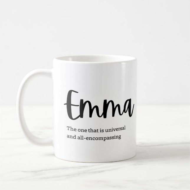 Name meaning: Emma Kaffemugg (Vänster)