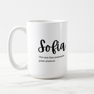 Name on Mug: Sofia  Kaffemugg