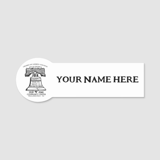 Name Tag Namnbricka (Framsida)