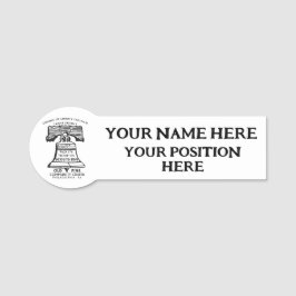 Name Tag - Two Lines Namnbricka