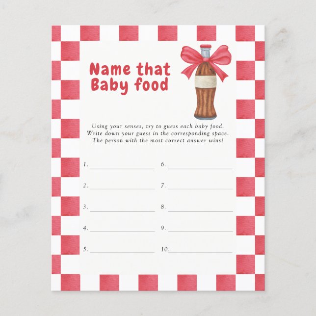 Name that baby food Soda Bottle (Framsida)